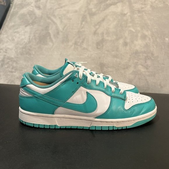Nike Dunk Low Men's 10 Clear Jade DJ5423-003 Athletic Sneakers